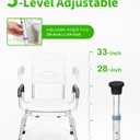 Shower Chair for Inside Shower - Swivel Shower Chair for Elderly and Disabled - Heavy Duty Shower Seat Bathtub with Arms for Handicap, HDB-788A