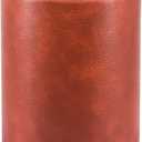 PU Leather Pencil Pen Holder Cup Stand,Desk Accessories Holder,Makeup Brush Storage Organizer,Desktop Stationery Organizer for Office School Home Supplies (Brown)