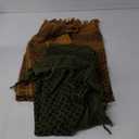 FREE SOLDIER Scarf Military Shemagh Tactical Desert Keffiyeh Head Neck Scarf Arab Wrap with Tassel for Men Women (Coyote Brown and Army Green)
