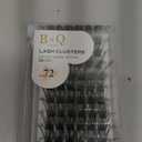 Lash Clusters B02 D Curl 18mm DIY Eyelash Extensions 72 Clusters Lashes C D Curl B&Qaugen Mega Volume Individual Lashes Eyelash Clusters Extensions Individual Lashes Cluster DIY at Home (NM-D-18mm)