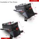 TUSK Olympus Small Tank Bag 4.5L, YKK Zippers, Clear Map/Phone Pocket & Cable Port, Rain Cover, Reflective Logos Universal Mount for Adventure & Dual Sport Bikes