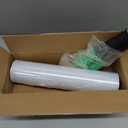 Amazon Basics Strong Transparent Stretch Wrap Film Roll for Moving, Shipping and Storing, Furniture Wrapping, 15" x 1000 ft, Two Ergonomic Handles, Clear, 1 Roll