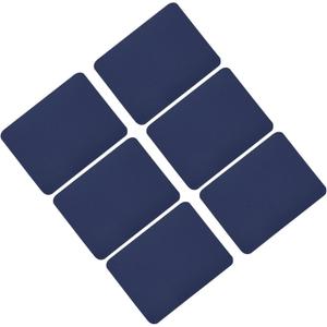 MECCANIXITY 6Pcs Iron on Patches Fabric Repair Patches Iron-On Mending Fabric Navy Blue 4.9"x3.7" for Clothes Repair, Pants, Bags Hole Repairing and Decoration