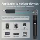 Professional Wireless Microphone for Podcast, Karaoke & Singing 2.4GHz Portable Dynamic Mic with 150ft Range, 8H Battery,Micrfono Inalmbrico for Streaming & Live Performance