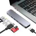 BHHB USB C Hub Adapter for MacBook Pro Air Docking Station 8-in-2 for Mac Book Accessories Dongle 4K@30Hz HDMI, Thunderbolt 4/3, USB 3.0, SD/TF, USBC Dock Multiport Adapter for Mac M5 M4 M3 M2 M1