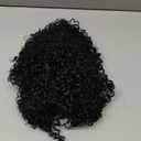 Afro Puff Drawstring Ponytail with Bangs Pineapple Updo Hair for Black Women, Short Kinky Curly Ponytail Bun (1B) (12 Inch)