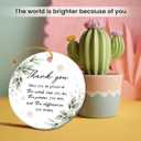 6 x Thank You Gifts for Women 2025 - Thank You Christmas Ornament, Appreciation Gifts for Friends, Coworkers, Mom, Unique Retirement Gift for Bosses, Mentors, Coach