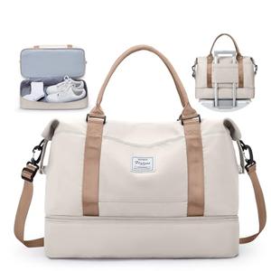 Travel Duffel Bag with Shoes Compartment, Overnight Weekender Bags for Women,Carry on Personal Item Bag