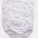 Hanes Ultimate women's 6pack Breathable Cotton Panty Briefs, White, White, White, White, White, White, 11 US
