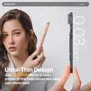 MAGEASY Designed for iPhone Air 6.5" Thin Case - Super Lightweight, 0.7mm Ultra Thin, Compatible with MagSafe, Anti-Fingerprint - Lyte M (Ash)