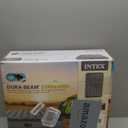 Intex 64114E Dura-Beam Standard Prestige Air Mattress: Fiber-Tech  Queen Size  Built-in USB Electric Pump  12in Bed Height  600lb Weight Capacity