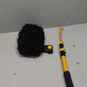 Ordenado 15Curved Car Wash Brush with Long Handle, 43" Car Cleaning Brush with Extension Pole, Microfiber RV Wash Mop Scratch-Free, Exterior Washer Mop for Washing Roof Truck Camper SUV Caravan Boat (Black and Yellow)
