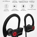 Otium Bluetooth Earbuds Wireless Headphones Bluetooth Headphones, Sports Earbuds, IPX7 Waterproof Stereo Earphones for Gym Running 15 Hours Playtime Sound Isolation Headsets,Black