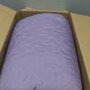 Goodidea Lilac Boho Quilt Set King Size,3 Piece Light Purple Bohemian Striped Bedspread Coverlet Set with 2 Pillow Cases Lightweight Soft Microfiber Bedding Set for All Seasons (104"x90")