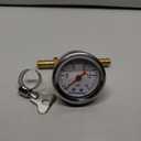 MEASUREMAN Fuel Pressure Gauge Kit 0-15Psi Stainless Steel Glycerin Filled, 1-1/2" Dial Size, with 5/16" Fuel Line Fuel Pressure Brass T-Fitting Adapter, Center Back Mount