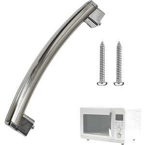 Upgraded WB15X21101 Microwave Door Handle Compatible with GE Microwave Handle Replacement, Reinforced ABS Plastic Parts Fit AP5790530,JNM3163RJ1SS,PVM9179SF2SS,JVM3162RJ3SS