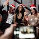 12/24/48/108pcs Santa Hats, Bulk Santa Hats for Adults and Little One, Red Classic Christmas Caps, Gorros De Navidad (M)