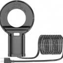 500W Chicken Water Heater with Thermostat,Cast Aluminum Submersible Bird Bath De-Icer for Plastic/Metal Poultry,Power Cord 9.8 Ft,Black