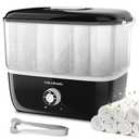 EASYINBEAUTY Hot Towel Warmer for Facials, Holds 16 Small Towels, 5L Towel Steamer with Quickly Heating in 1-5 Mins, Auto Off Timer Portable Towel Warmers for Spa, Barber, Manicures, Massage