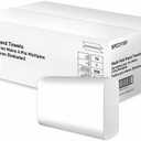 White Multifold Hand Towels, 250 Sheets Per Pack, 16 Packs (4,000 Total) – 1-Ply Embossed Absorbent Paper Towels for Commercial Restroom, Office, Restaurant & Janitorial Use
