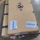 COMHOMA Makeup Vanity Desk with Mirror and Lights, Large Vanity Table with 6 Drawers & 1 Storage Cabinet, White Bedroom Dresser Table for Girls, 3 Color Modes Adjustable Mirror, White