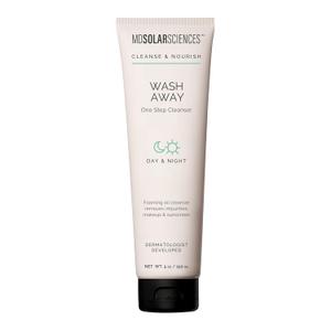 MDSolarSciences Wash Away One Step Foaming Cleanser Removes Impurities, Makeup & Sunscreen, Dermatologist Developed Vegan Formula with Hyaluronic Acid, Pineapple Extract, Aloe & Vitamin B5 (5-Fl Oz)