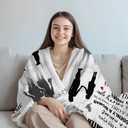 Daughter Gifts from Mom, to My Daughter Blanket from Mom, Mothers Day Birthday Graduation Gifts for Daughter from Mother Flannel Throw Blanket 60"x50"