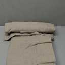 Curtains 84 Inch Length 2 Panels, Dark Taupe Thick Semi Sheer Curtain, Modern Farmhouse Living Room Drapes Window Treatments