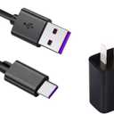 Replace theragun Mini 2.0 Charger 5V 2A Type C Fast Wall Massage Gun Charger Power Cord Compatible theragun Mini 2.0(5FT Type C Cord+AC Adapter)