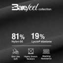G4Free Barefeel Biker Shorts Women Tummy Control High Waisted No Front Seam Workout Gym Shorts with Pockets 4" 6" 8" (Black, M)