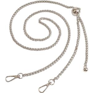 BEAULEGAN Thin Purse Chain Strap Adjustable - Replacement for Small Shoulder Crossbody Bag, 51 Inches Long (Silver)