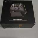 ManbaOne Interactive Screen Wireless Gaming Controller for PC/Switch/Switch 2/iOS/Android,Hall Effect Stick & Trigger,RGB Lighting,Remappable Buttons,1800mAh with Charging Dock (Black)