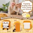 A Little Toast to Your 21st Birthday - Mini Handmade Crochet Toast Gifts for 21st birthday female Male, Funny 21st Birthday Gifts for Her Him Daughter Son Sister Friend, Adult Handmade Crochet