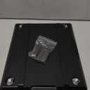 Joy&Grace Appliance Slider for Kitchen Appliances 360 Rolling Sliding Tray for Coffee Maker Countertop, Bamboo Coffee Pot Slider Rolling Tray with Universal Rollers (Black, Large 16"x13")