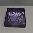 TECKNET Wireless Headset, Bluetooth Headset with AI Noise Cancelling Microphone - Rechargeable Bluetooth V5.2 Headphones, 50H Playtime & Mic Mute, On Ear Headphones for Trucker/Remote Work/Call Center (Deep Black)