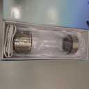 2025 Upgraded Hydrogen Water Bottle, Portable Hydrogen Water Ionizer Machine, Hydrogen Water Generator, Rechargeable Hydrogen Rich Water Glass Health Cup for Home Travel (Silver)