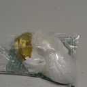 2 Pack Crystal Glass Dummy Door Knobs, Inactive Round Half-Dummy Door Knob Set, Single Side, Satin Brass