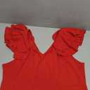 Women's Plus Size Maxi Dress Elegant V-Neck Ruffle Sleeves Bodycon Mermaid Dresses Evening Gown, 3XL