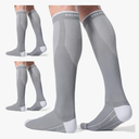CelerSport 3 Pairs Compression Socks for Men and Women 20-30 mmHg Running Support Socks,XL