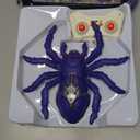 Wall Climbing Remote Control Spider, Rechargeable RC Wall Crawler Tarantula Robot with High Speed & 360 Rotation, Funny Prank Toys Gifts for Boys & Girls Age 3+ (Purple)