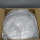 Rotating Pen Organizer for Desk, White Base & Acrylic Pen Holder, 360 Smooth Spinning Desk Organizer with 7 Removable Compartments for Office, Home, Classroom, Marker Organizer