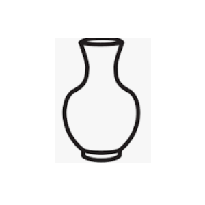 7.9in Porcelain Vase