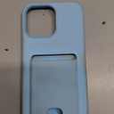 Petocase for iPhone 15 Pro Max Wallet Case Card Holder Slot Slim Fit Flexible TPU Gel Rubber Soft Skin Silicone Protective Phone Case Cover for Apple iPhone 15 Pro Max 6.7 inch Light Blue