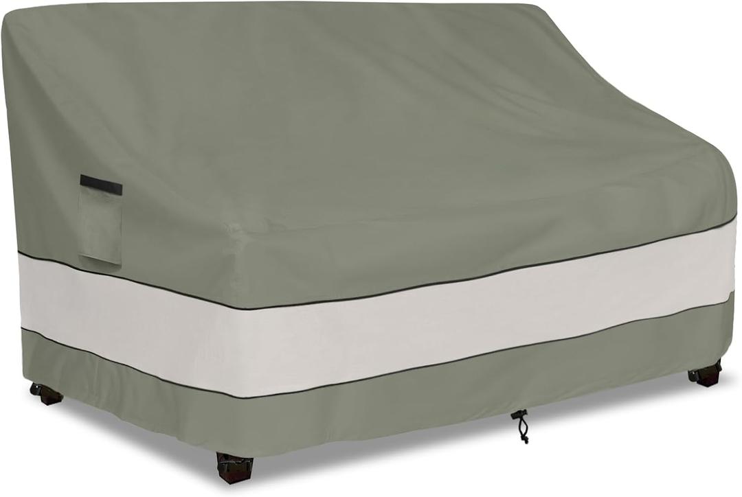 Outdoor Sofa Cover,Patio Loveseat Cover,3-Seater Bench Cover,Waterproof Heavy Duty Patio Furniture Covers,79" W x 38" D x 35" H Inches Grey Green