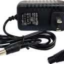 12 Volt 2A Power Adapter Supply, AC 100-240V to DC 12 V Power Supply Transformer Charger Wall Plug for DC12V Light Security CCTV Camera, Black, 8x5x3.3 cm