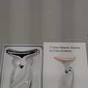 Face Light Therapy Device, Based on Triple Action LED, Thermal, and Vibration Technologies, Face and Neck Beauty Device with 7 Color LED for Home Use, Improve Skin(Glossy White)