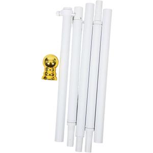 TINEASUR Metal Flag Pole Aluminum Alloy Flagpole Stand for Outdoor Use Flag Display Rack Rotating Feature for Wind-Driven Flapping