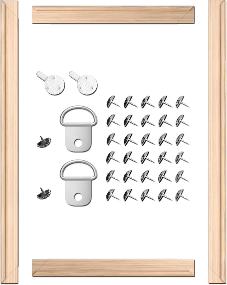 DIY Canvas Stretcher Bars 16x24 Inch Canvas Frame Kit - Easy to Assemble, Gallery Wrap Oil Frame Kits Canvas Wood Stretcher Bars- for Oil Paintings, Prints, Paint by Numbers & Posters