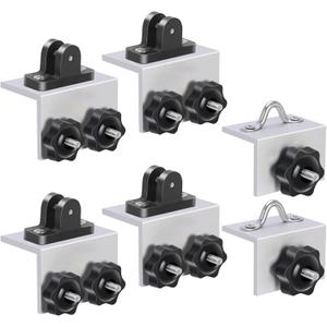 Bimini Top Brackets/Canopy Bracket with Aluminum Boat Track Bracket Base for Lund Sport Track/Versatrack System/Track Boat Accessories