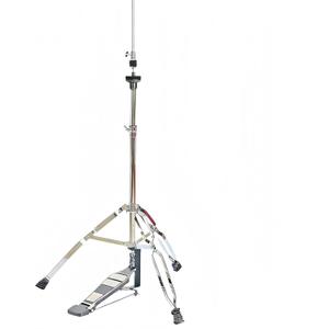Hi-Hat Stand, Double Braced Tripod Adjustable Hi-Hat Stand, Zipper-Style Smooth Pedal, Drum Kit Hardware Accessory